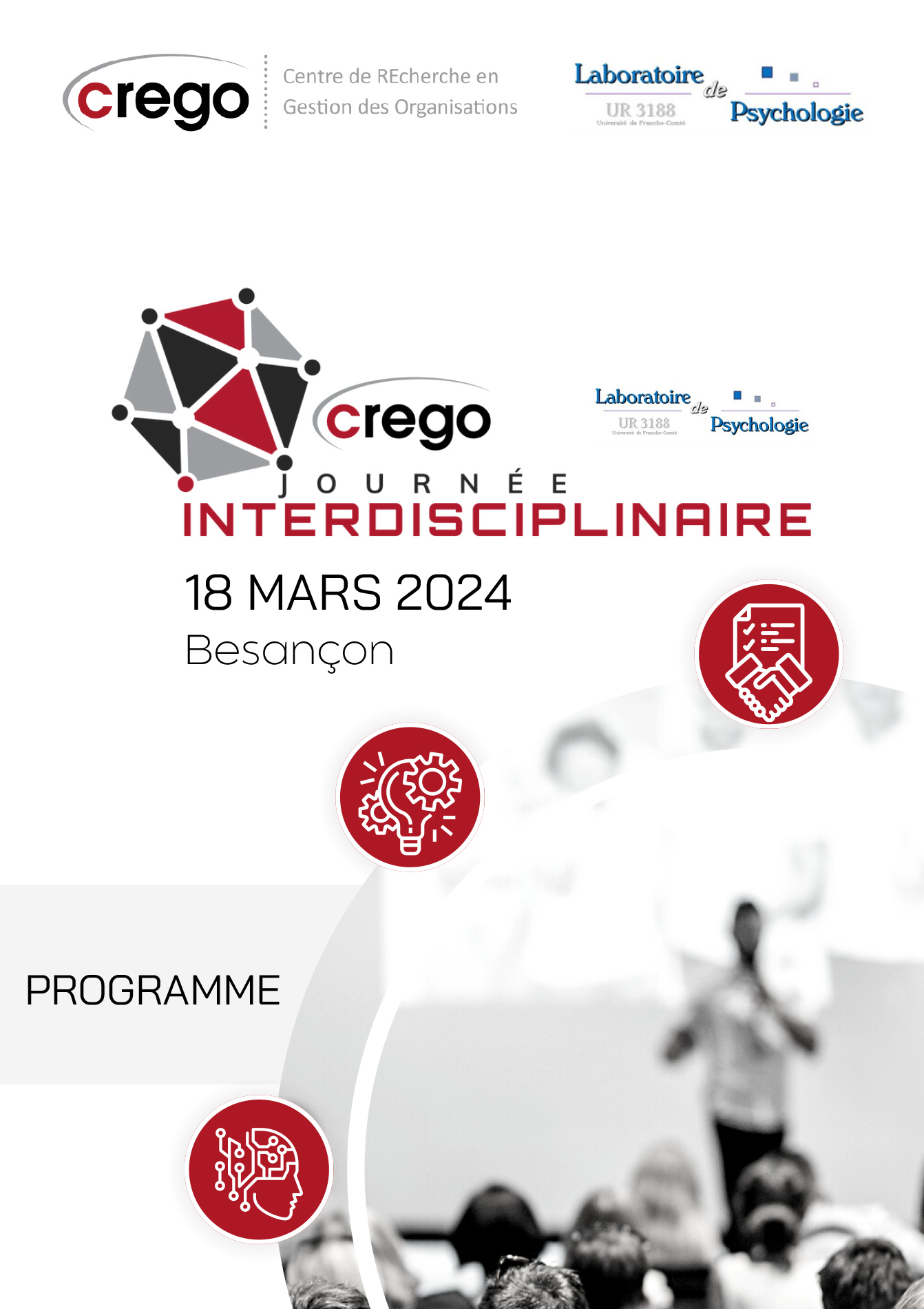 Journée Interdisciplinaire CREGO / laboratoire de Psychologie